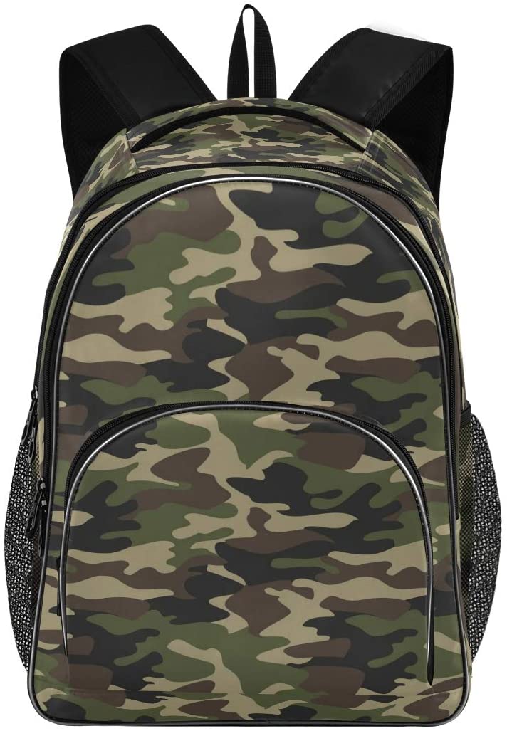 Army Camouflage Casual Backpack Unisex Rucksack Durable Travel Daypack Laptop Bag Army Camouflage Casual Backpack Unisex Rucksack Durable Travel Daypack Laptop Bag